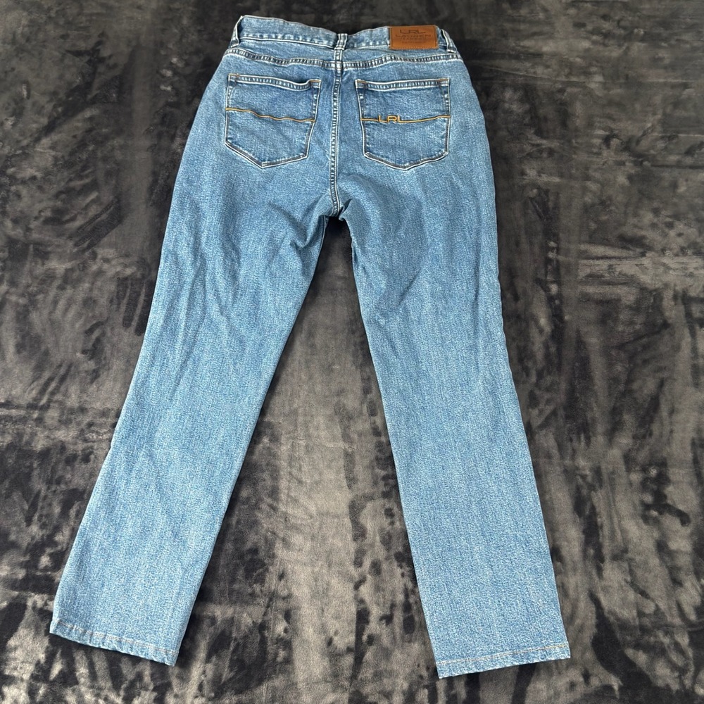 Lauren Ralph Lauren Jeans Womens 2 Blue Straight Leg Stretch Denim - Picture 7 of 9